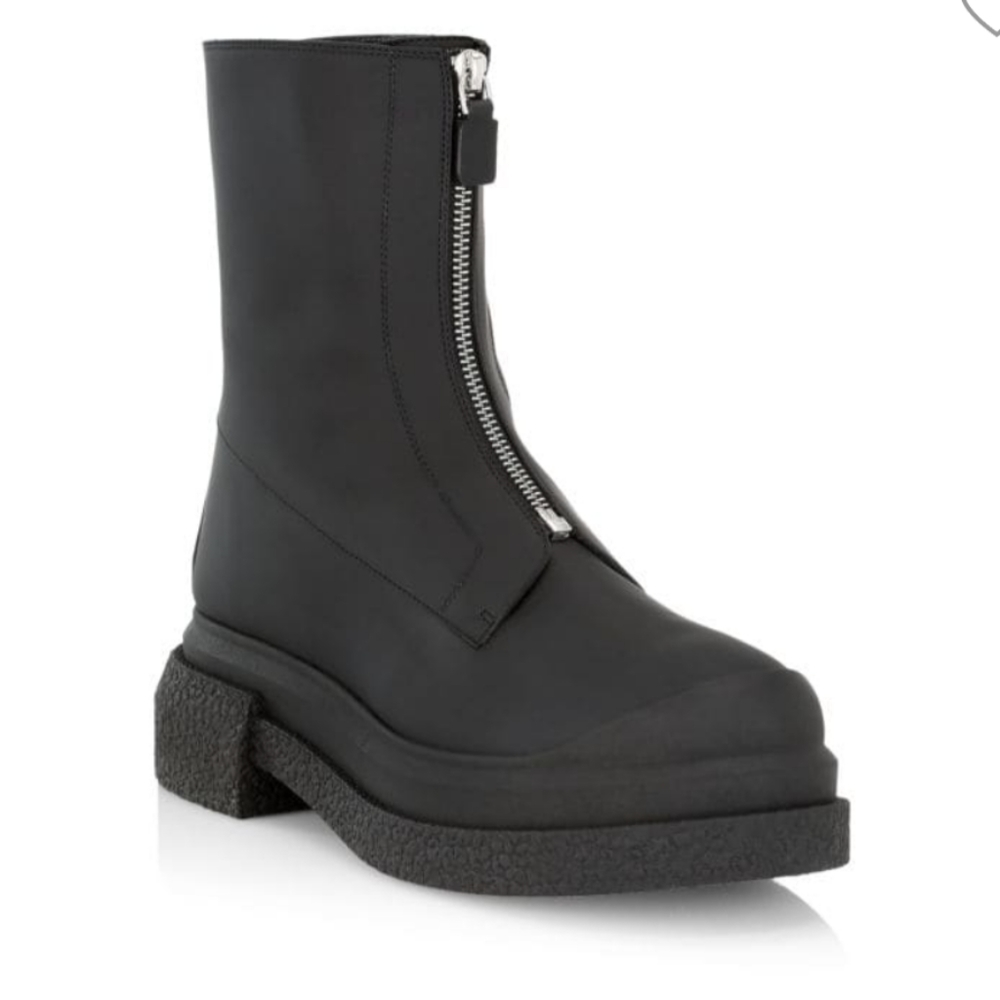STUART WEITZMAN Charli Zip Sport Leather Boots size 9
